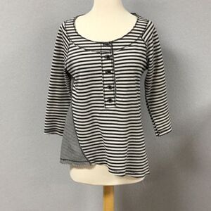 People Like Frank Anthropologie Long Sleeve Striped Shirt Size Medium